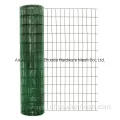 Groene PVC gecoate gelaste draadgaasrol